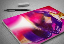 Blue Black diamond back dress illustration